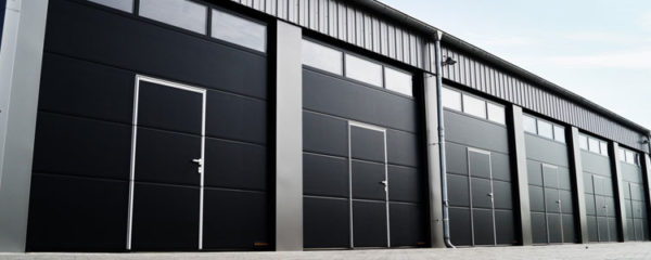 porte de garage avec portillon